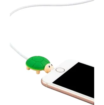 kabelová chránička Silikonová ochrana kabelu s motivem želvy Ochranný návlek na iPhone kabely Měkký plast Dekorace a ochrana konektoru