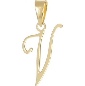 Přívěsek Přívěšek ze žlutého zlata písmeno V ZZ0926VF + dárek zdarma