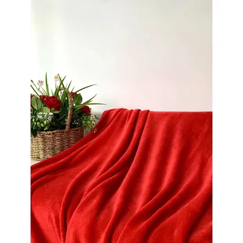 deka Červená mikroplyšová deka SOFT, 160x200 cm 200 x 220 cm