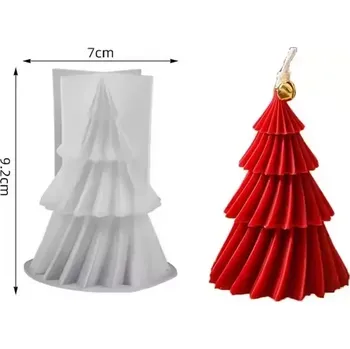 Silikonová forma na mýdlo a svíčky - Vánoční stromek