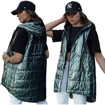 DStreet Pixiecode TY4445 zelená S Dámská vesta DStreet Pixiecode TY4445 zelená S