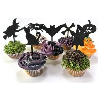 Party dekorace Halloweenské zápichy sada 2, 7 kusů
