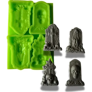 Jedlá dekorace na dort Silikonová formička náhrobky