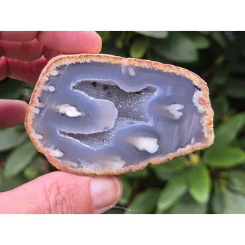 Přírodní kámen Geoda achát s dutinou 155g Brazílie