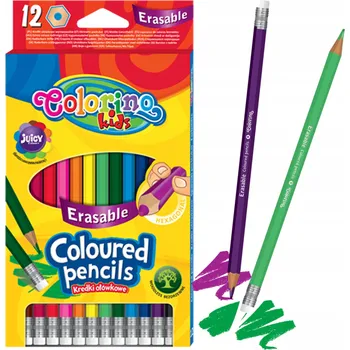 Kresba STIRATELNÉ PASTELKY S GUMOU COLORINO 12 BAREV