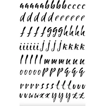 Odstranitelné tetování Písmena a čísla Script - nalepovací tetování