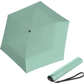 Deštník Knirps US.050 ultra light slim manual mint - lehký dámský skládací plochý deštník