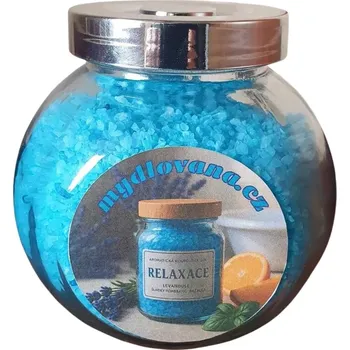 Koupelová sůl AW Aromatics Aromaterapeutická sůl s esenciálními oleji Relaxace 500 g - Typ balení: Skleněná dóza