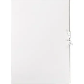 Aktovka na dokumenty Kartonová složka A4 na zavazování Barbara bílá 350 g/m2