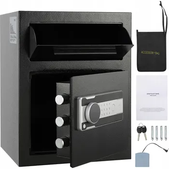 Trezor SucceBuy Skrytá Schránka Kasička Trezor Depozitní 450x350x300MM 16KG Ocel Válcovaná