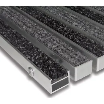 Rohožka Textilní hliníková čistící vnitřní vstupní rohož Alu Standard - 80 x 120 x 2,7 cm