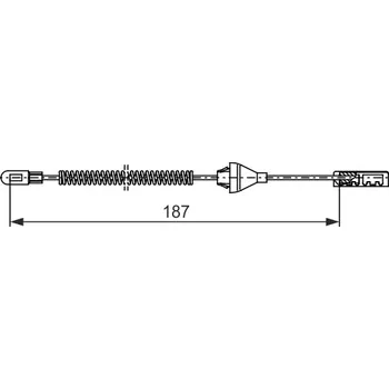 Lanko parkovací brzdy Brzdové Lanko;Parkovací Brzda BOSCH (1987482382)