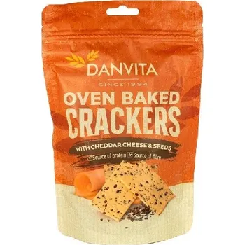 Danvita Křehké krekry se sýrem čedar a semínky 100 g