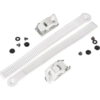 Shadow Buckle Set complete White - L / R L= 22cm