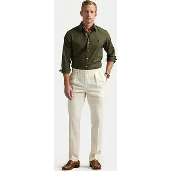 Polo Ralph Lauren Košile 710929348006 Zelená Slim Fit XXL