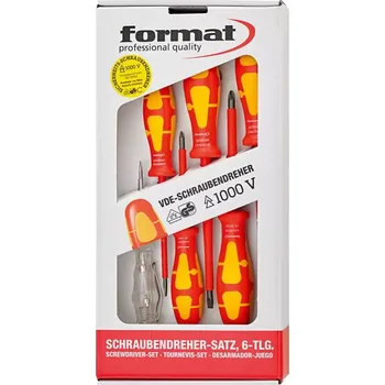 Šroubovák Sada šroubováků VDE a zkoušečka napětí PZ 6 ks. FORMAT