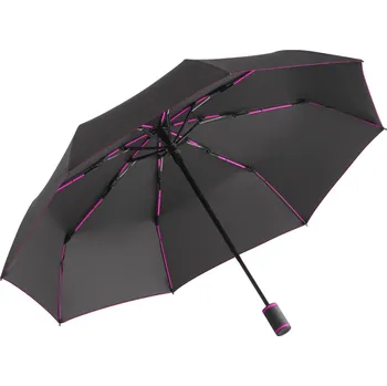 Deštník Fare Skládací deštník FA5484 Black-Magenta 97 cm