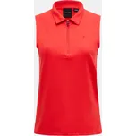 POLOKOŠILE PEAK PERFORMANCE W COMFORT ZIP SL POLO BRILLIANT RED/BLACK/