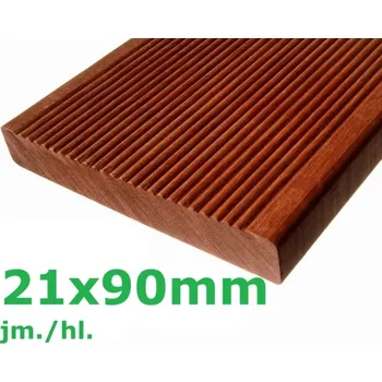 Prkno MASSARANDUBA 21x90, délka 1525mm (Tropické dřevo)