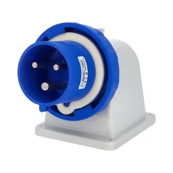 Elektrická zásuvka Famatel Přívodka vestavná 14253 IP67/230V/32A/3P 6h, úhel 90° - SpeedPRO