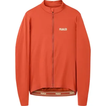 cyklistický dres PEdALED Element Long Sleeve Jersey - red