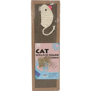 Toaleta pro kočku Škrabadlo pro kočky z vlnitého papíru s myškou Hračky pro kočky Broušení drápů Ochrana nábytku Odolné proti opotřebení