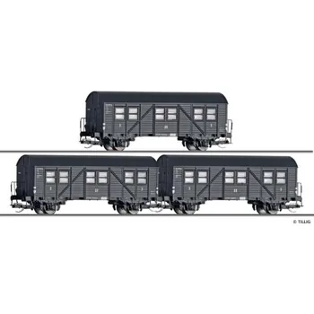 Modelová železnice TT - set tří osobních vozů Mci-43 DRG ep.II