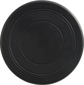 Hračka pro psa Létající talíř pro psy a kočky silikonový 17,8 cm barevný odolný proti kousání interaktivní hračka pro výcvik a aport černá