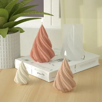 Svíčka Silikonová forma na svíčku 8,1 x 7,7 x 11,7 cm Velká spirálová svíčka Ruční výroba svíček Domácí dekorace