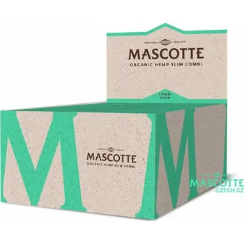 Mascotte papírky s filtry Organic Hemp KS Slim Combi, BOX 24 ks