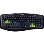 Herní klávesnice E-Blue Elated, USB, černá, US