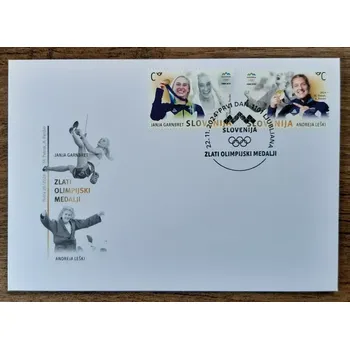 Sběratelství SLOVINSKO FDC LOH Paříž, medailisté, r. 2024