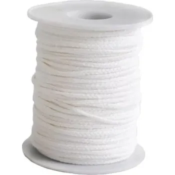 Svíčka Bavlněný knot na výrobu svíček v návinu 61 m Knot pro lití svíček s voskovým jádrem Příslušenství pro domácí tvoření svíček