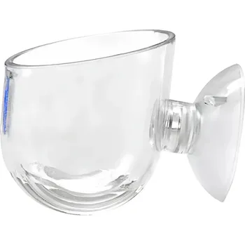 Dekorace do akvária Akrylový květináč do akvária 3,8 x 4 cm Rostlinný kelímek s přísavkou Dekorativní držák na vodní rostliny Sázecí kelímek na sklo