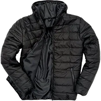 Pánská casual bunda Result Pánská zateplená bunda R233M Black-Black XL