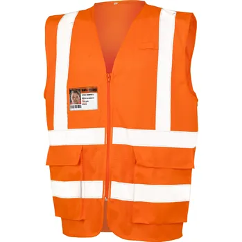 Pánská vesta Result Executive Cool Mesh Unisex bezpečnostní vesta R479X Fluorescent Orange M