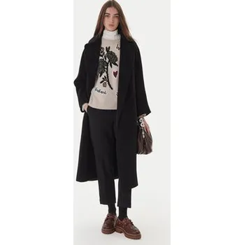 Dámský kabát Weekend Max Mara Vlněný kabát Tempera 2525016082 Černá Regular Fit 36