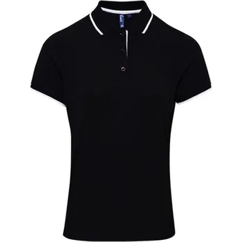 Dámská košile Premier Workwear Dámské funkční polo triko PR619 Black-White M