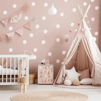 Samolepící dekorace Samolepky na zeď - sedmikrásky 22 ks