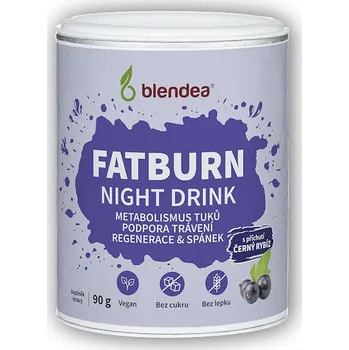 Spalovač tuku Blendea Fatburn Night Drink 90 g černý rybíz