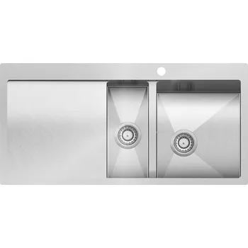 Nerezový dřez Nerezový dřez Helika LUNA LUN151M-R nerez kartáčovaný