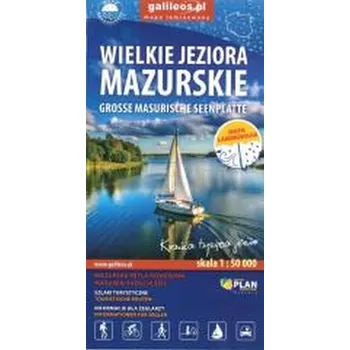 Cestování Mapa turystyczna Wielkie Jeziora Mazurskie lam. - praca zbiorowa