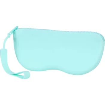 Cestovní taška Měkký silikonový obal na brýle 17x8x3 cm Vodotěsná kosmetická taštička Zip pouzdro na mince Prachotěsná taška pro ženy a dívky zelená