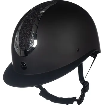 Jezdecká přilba HKM Helma jezdecká Illusion HKM, black/shiny silver Obvod hlavy: 61-63 cm