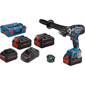 Elektrické nířadí 0615A5002T Aku vrtací šroubovák GSR 18V-150 C (3xProCORE18V 8.0Ah; GAL 1880 CV; L-Boxx 136 Bosch