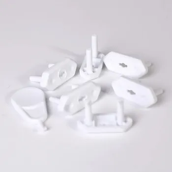 Ochranné kryty do zásuvek pro děti, univerzální EU/Chile/Brazílie, sada 20 ks, bílé