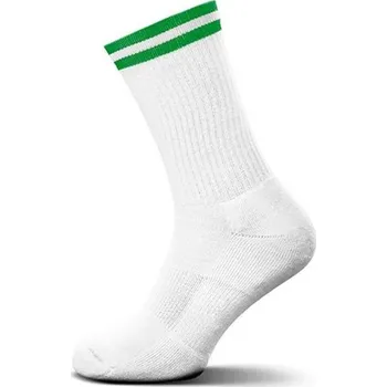 Pánské ponožky Mr. Socks Unisex sportovní ponožky L05008 White-Green 37/41