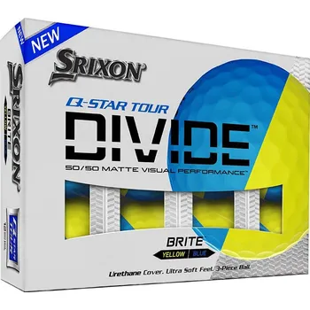 Golfový míček Srixon Q-Star Tour Divide Žlutá/Modrá 12ks