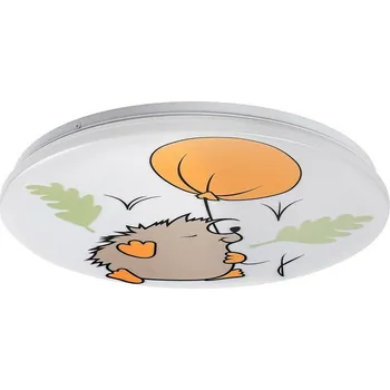Rabalux 71191 dětské stropní LED svítidlo Hedgy - ježek a balon, 24W, IP20, pr. 37,5 cm, bílá