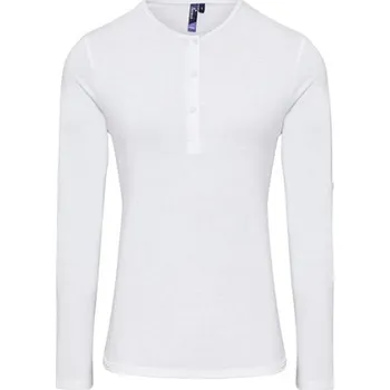Premier Workwear Dámské triko s dlouhým rukávem PR318 White M